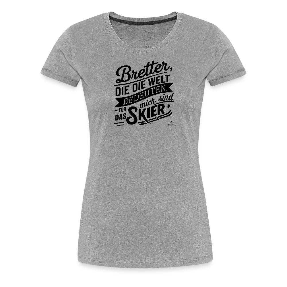 Women Shirt "Bretterwelt" - Grau meliert