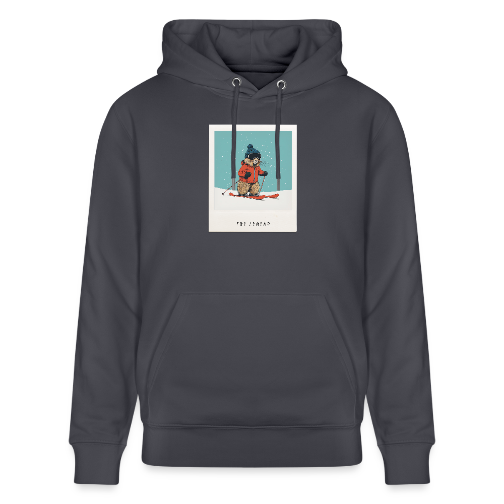 Hoodie "The Legend - Ski" - Indigoblau