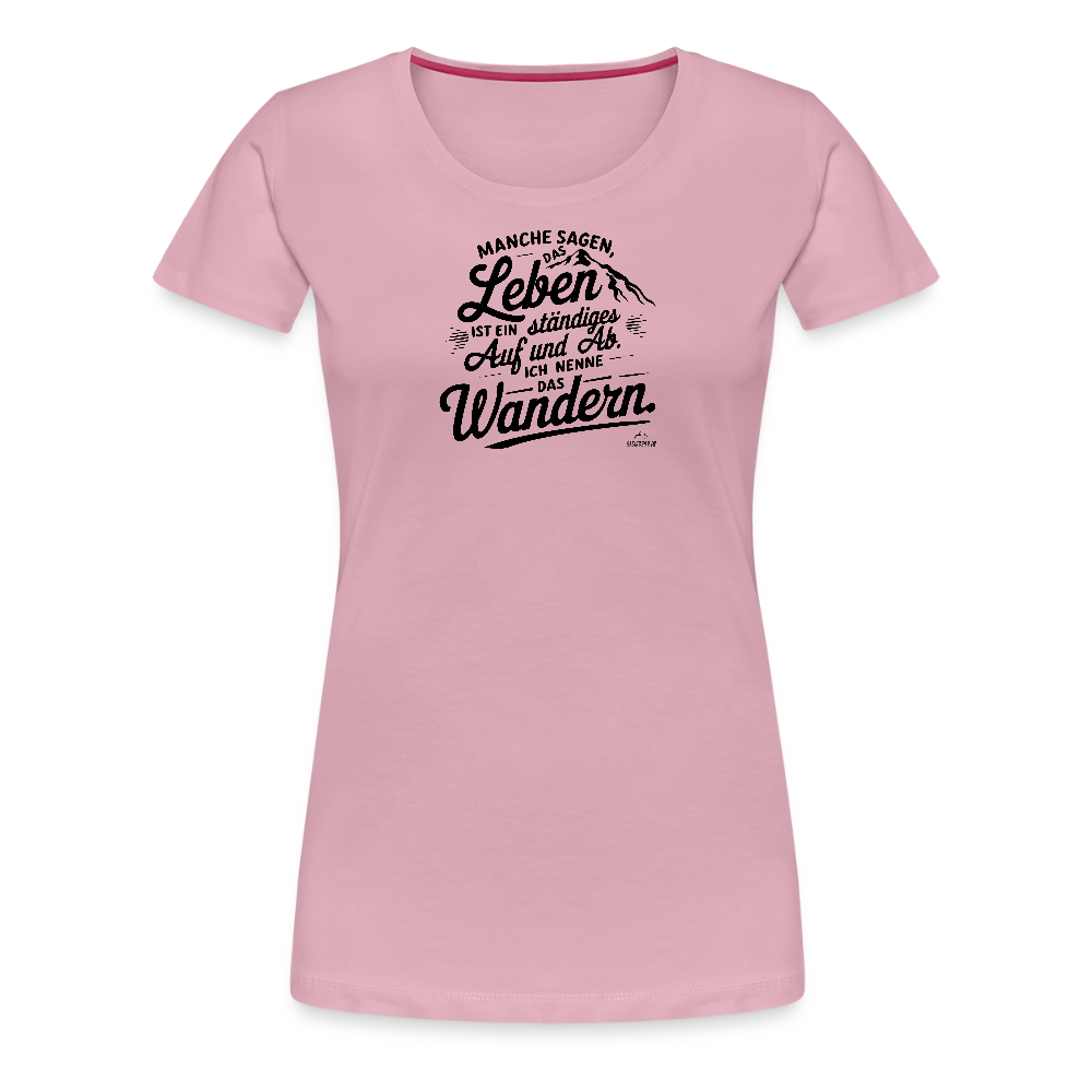 Women Shirt "Wanderleben" - Hellrosa