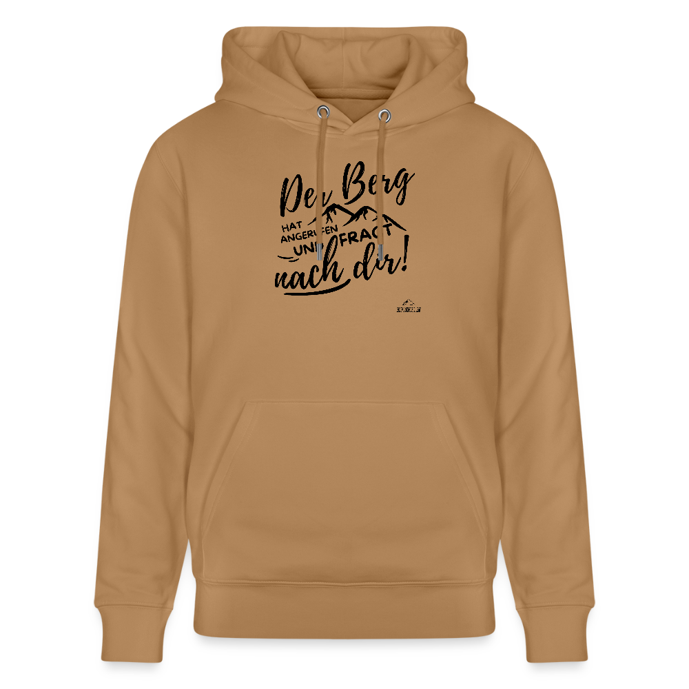 Hoodie "Der Berg ruft!"" - Karamell 