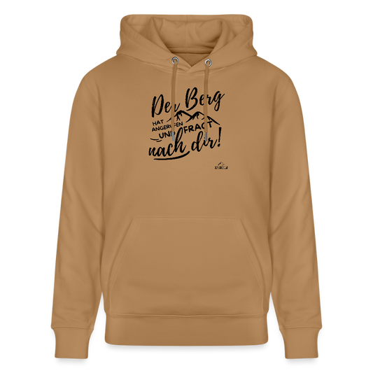 Hoodie "Der Berg ruft!"" - Karamell 