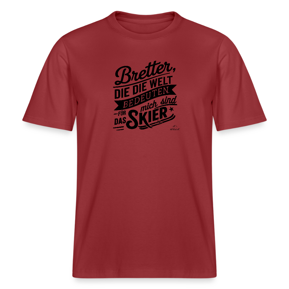 T-Shirt "Bretterwelt" - Erdrot