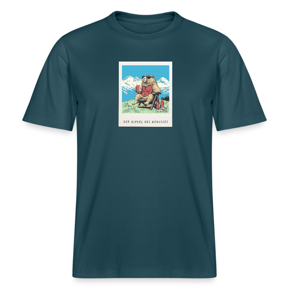 T-Shirt "Genussgipfel" - Dunkles Petrol